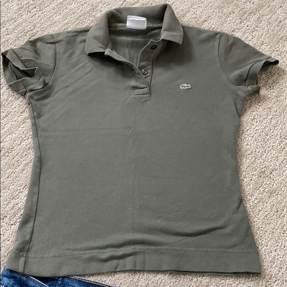 Size 36 Lacoste Polo in Army green/ Classic shirt